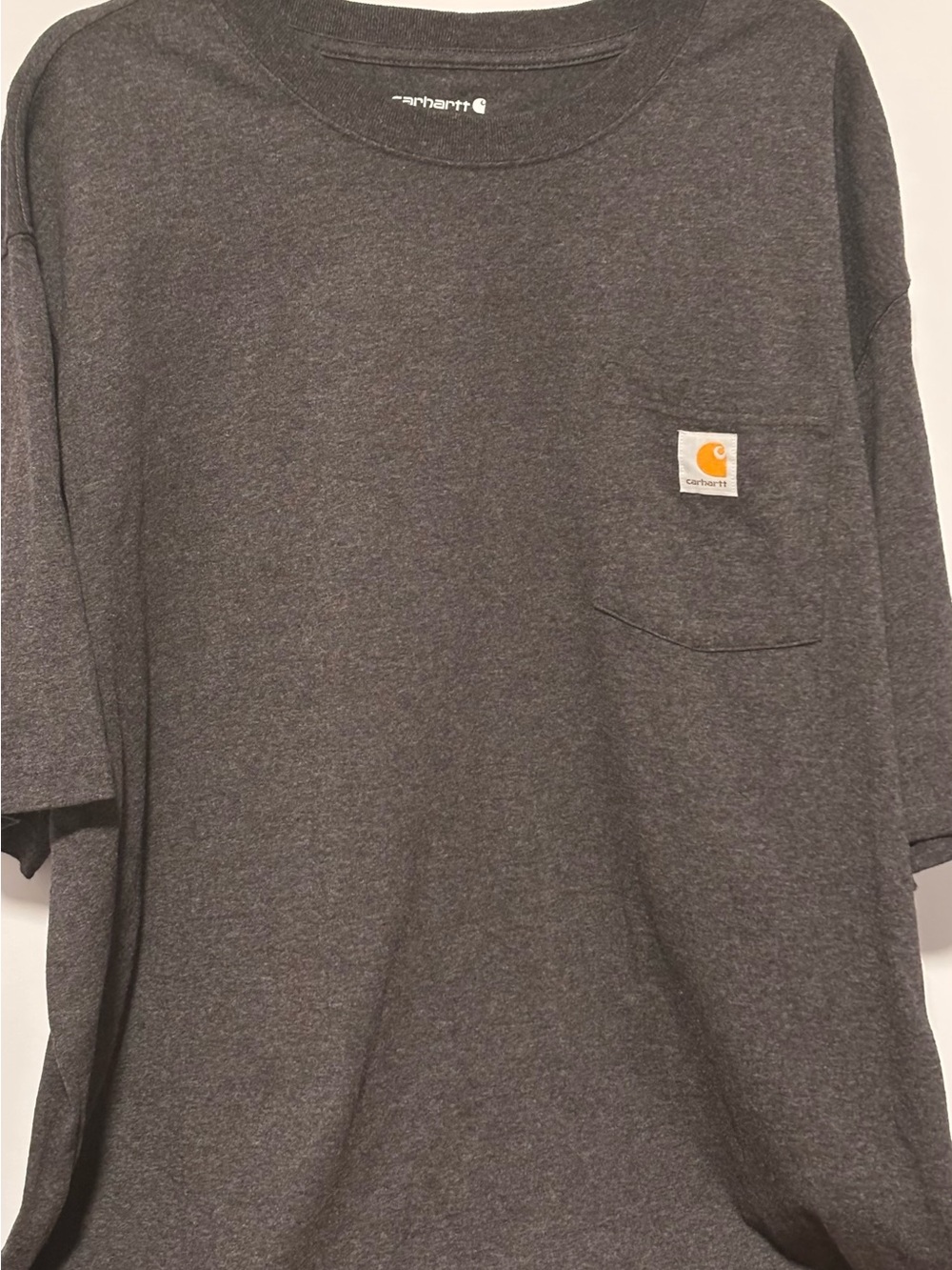 Carhartt Charcoal Heather Short Sleeve Pocket Tee